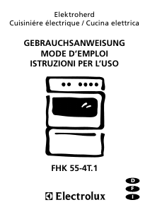 Manuale Electrolux FHK55-T4.1 Cucina