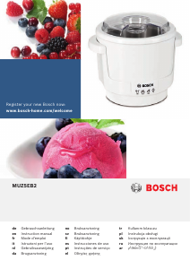 Manual Bosch MUZ5EB2 Ice Cream Machine