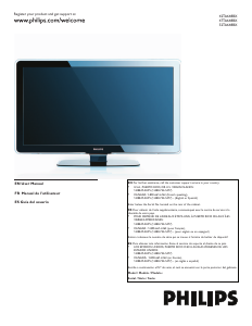 Mode d’emploi Philips 42TA648BX Téléviseur LCD