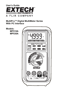 Manual Extech MP510A Multimeter