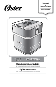 Manual de uso Oster FRSTICM700 Máquina de helados