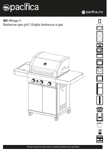 Manual Pacifica M5 Mirage 3 Barbecue