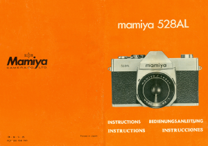 Bedienungsanleitung Mamiya 528 AL Kamera