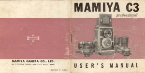 Handleiding Mamiya C3 Camera