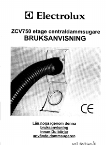 Bruksanvisning Electrolux ZCV750 Dammsugare