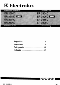 Manuale Electrolux ER3806C Frigorifero