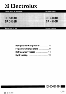 Bruksanvisning Electrolux ER3408B Kyl-frys