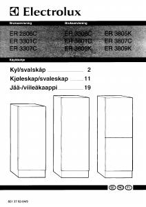 Käyttöohje Electrolux ER3809K Jääkaappipakastin