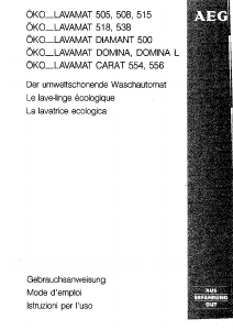 Manuale AEG LAV518 Lavatrice