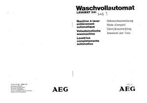 Manuale AEG LAV541 BZ UE Lavatrice