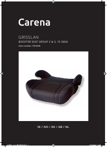 Manual Carena GRISSLAN Car Seat