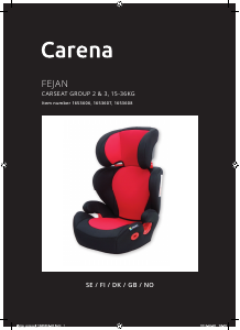 Manual Carena FEJAN Car Seat