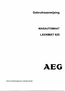 Handleiding AEG LAV625-10 Wasmachine