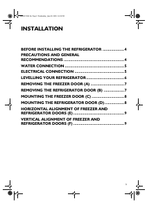 Manual Admiral GC2027HXKSI Fridge-Freezer