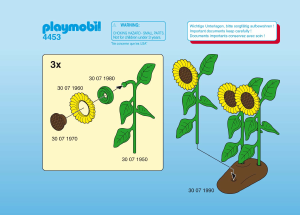 Manuale Playmobil set 4453 Easter Coniglio di pasqua con i fiori
