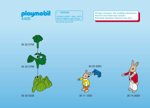 Handleiding Playmobil set 4456 Easter Muziekles voor de paashaas