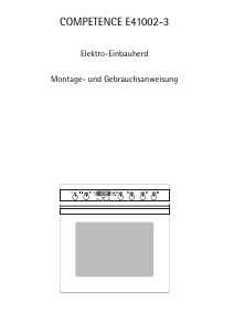 Bedienungsanleitung AEG E40002-3-W Herd