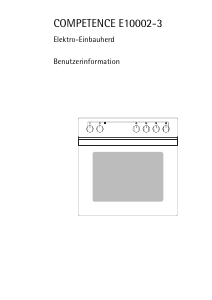 Bedienungsanleitung AEG E10002-3-M Herd