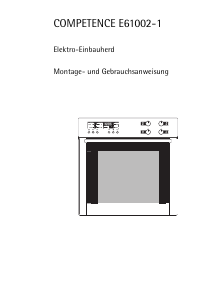 Bedienungsanleitung AEG E61002-1-D Herd