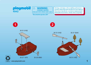 Manuale Playmobil set 4942 Easter Uovo – Pirata con scialuppa