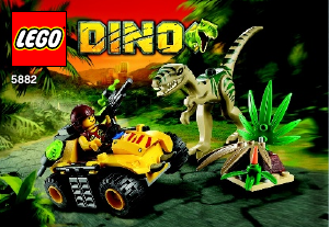 Handleiding Lego set 5882 Dino Coelophysis hinderlaag