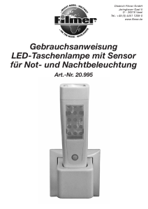 Bedienungsanleitung Filmer 20.995 Taschenlampe