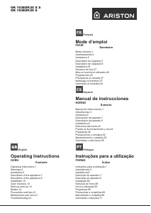 Mode d’emploi Ariston OK 103E D P.20 X S Four