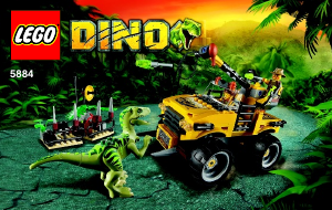 Manuale Lego set 5884 Dino L'inseguimento del velociraptor