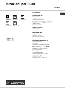 Manual de uso Ariston FT 850 P.1 (AN) /Y Horno