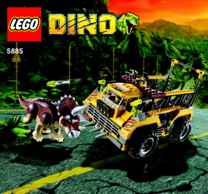 Handleiding Lego set 5885 Dino Triceratops truck