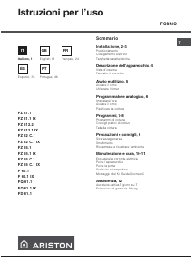 Manual Ariston FZ 65.1 IX Forno