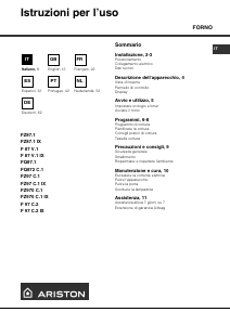 Manual de uso Ariston FQ 872 C.1 (TI) Horno