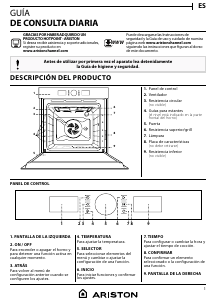 Manual de uso Ariston FI5 851 C IX A Horno