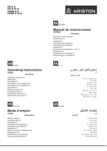 Manual de uso Ariston FH G (WH) S Horno