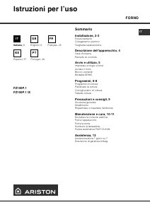 Handleiding Ariston FZ 100 P.1 IX Oven