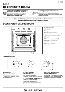 Manual de uso Ariston FA3 530 H BL A Horno