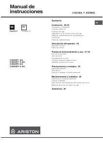Manual de uso Ariston CX65SP1(X) AG Cocina