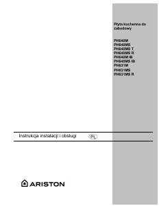 Handleiding Ariston PH 640 MST U (AN) R Kookplaat