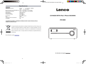 Manual Lenco IPD-9000 Speaker Dock