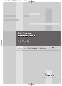 Instrukcja Ariston MWA 212 BK Kuchenka mikrofalowa