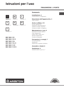 Manual de uso Ariston BDC M45 V IX Frigorífico combinado