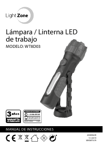 Manual de uso LightZone WT8D03 Linterna