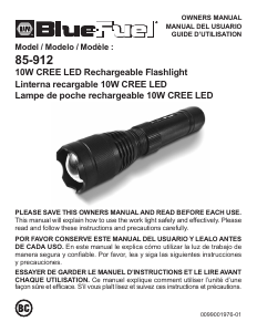 Manual BlueFuel 85-912 Flashlight