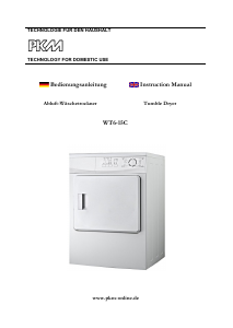 Manual PKM WT6-15C Dryer
