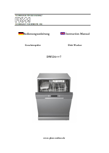 Manual PKM DW12A++7 Dishwasher