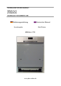 Manual PKM DW12A++7TI Dishwasher