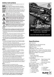 Manual TactX LM500 Flashlight