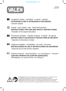 Handleiding Valex 125V Excentrische schuurmachine