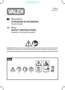 Manuale Valex MIX 1200 Miscelatore per cemento