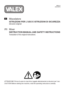 Manuale Valex MIX 1100 Miscelatore per cemento